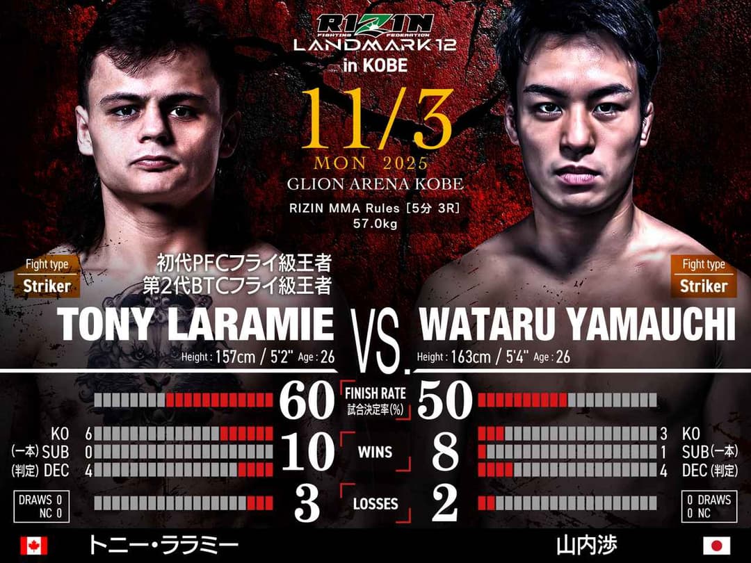 Tony Laramie vs 山内渉